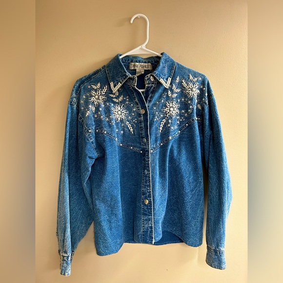 Jane Ashley Tops - Vintage 80’s Beaded Top